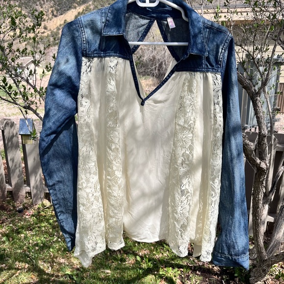 Free People boho shirt - Picture 1 of 5